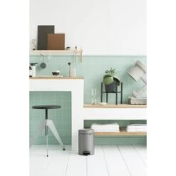 Pedaalemmer NewIcon BRABANTIA - 3 Liter Platinum -Brabantia Verkoopwinkel 1608034466 3 600