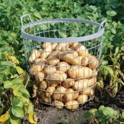 ESSCHERT DESIGN Metalen Oogstkorf - Aardappelmand -Brabantia Verkoopwinkel metalen oogstmand 1484055471 2 600