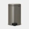 Pedaalemmer NewIcon BRABANTIA - 20 Liter Platinum