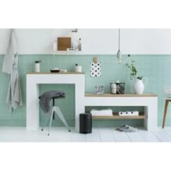 Pedaalemmer NewIcon BRABANTIA - 3 Liter Mat Zwart -Brabantia Verkoopwinkel pedaalemmer newicon 3 l mat zwart 1608034632 3 600