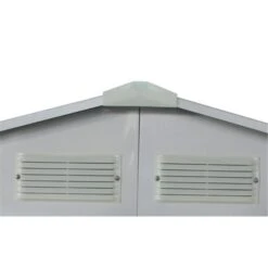 Sinolily Evan Plus E Tuinhuis Met Dubbele Schuifdeur En Raam - 8,84 M² - Grijs -Brabantia Verkoopwinkel sinolily evan plus e tuinhuis grijs 1676901565 1 600