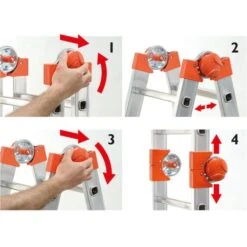 Telescopische Ladder Goliath 4 × 6 Treden 11 Telescopische Ladder Goliath 4 × 6 Treden -Brabantia Verkoopwinkel telescopische ladder goliath 4x6 1603636252 600