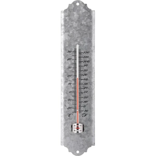 ESSCHERT DESIGN Thermometer Oud Zink 30 Cm 1 ESSCHERT DESIGN Thermometer Oud Zink 30 Cm